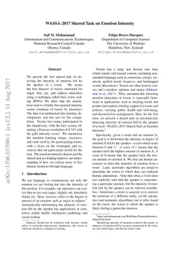 WASSA-2017 Shared Task on Emotion Intensity