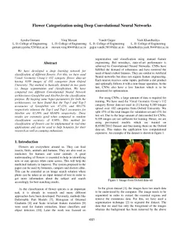 Flower Categorization using Deep Convolutional Neural Networks