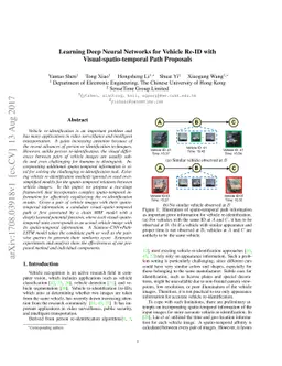 Learning Deep Neural Networks for Vehicle Re-ID with
  Visual-spatio-temporal Path Proposals