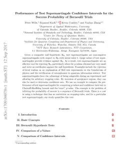Performance of Test Supermartingale Confidence Intervals for the Success
  Probability of Bernoulli Trials