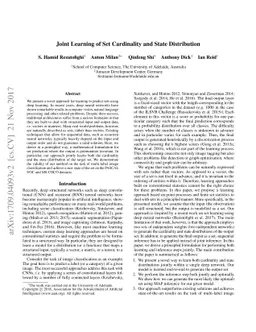 Joint Learning of Set Cardinality and State Distribution