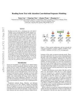 Reading Scene Text with Attention Convolutional Sequence Modeling