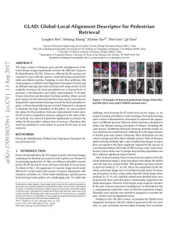 GLAD: Global-Local-Alignment Descriptor for Pedestrian Retrieval