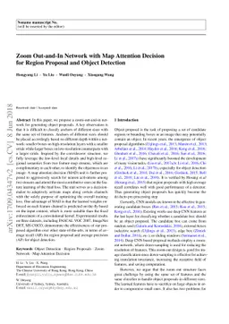 Zoom Out-and-In Network with Map Attention Decision for Region Proposal
  and Object Detection