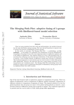 The Merging Path Plot: adaptive fusing of k-groups with likelihood-based
  model selection