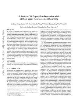 A Study of AI Population Dynamics with Million-agent Reinforcement
  Learning