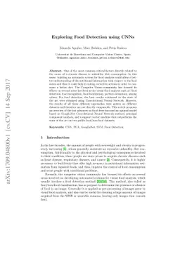 Exploring Food Detection using CNNs