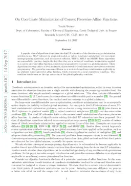 On Coordinate Minimization of Convex Piecewise-Affine Functions