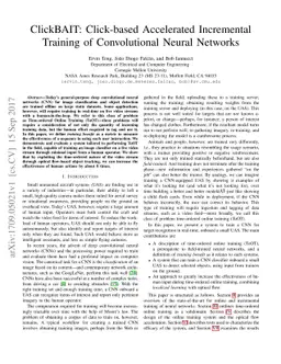 ClickBAIT: Click-based Accelerated Incremental Training of Convolutional
  Neural Networks