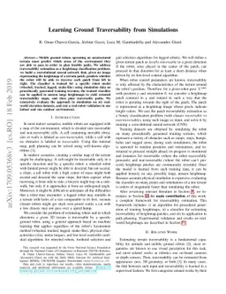 Learning Ground Traversability from Simulations