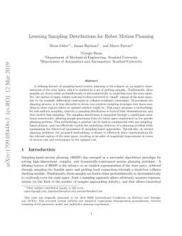 Learning Sampling Distributions for Robot Motion Planning