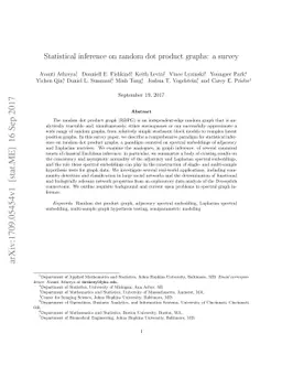 Statistical inference on random dot product graphs: a survey