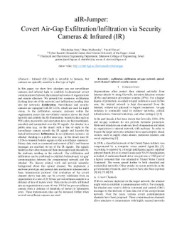 aIR-Jumper: Covert Air-Gap Exfiltration/Infiltration via Security
  Cameras & Infrared (IR)