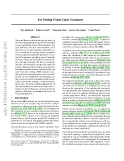 On Nesting Monte Carlo Estimators