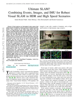 Ultimate SLAM? Combining Events, Images, and IMU for Robust Visual SLAM
  in HDR and High Speed Scenarios