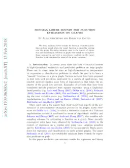 Minimax lower bounds for function estimation on graphs