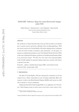 SalNet360: Saliency Maps for omni-directional images with CNN