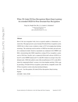 When 3D-Aided 2D Face Recognition Meets Deep Learning: An extended UR2D
  for Pose-Invariant Face Recognition