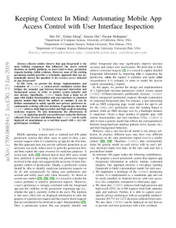 Keeping Context In Mind: Automating Mobile App Access Control with User
  Interface Inspection
