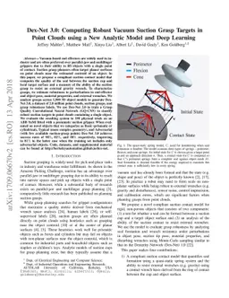 Dex-Net 3.0: Computing Robust Robot Vacuum Suction Grasp Targets in
  Point Clouds using a New Analytic Model and Deep Learning