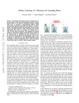 Online Learning of a Memory for Learning Rates