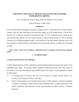 Updating the silent speech challenge benchmark with deep learning