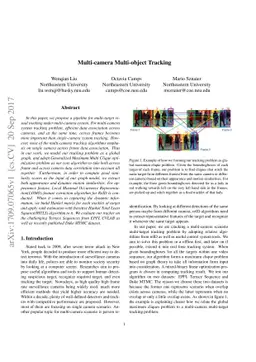 Multi-camera Multi-Object Tracking