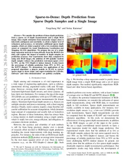 Sparse-to-Dense: Depth Prediction from Sparse Depth Samples and a Single
  Image