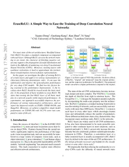 EraseReLU: A Simple Way to Ease the Training of Deep Convolution Neural
  Networks