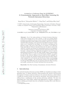 A Grassmannian Approach to Zero-Shot Learning for Network Intrusion
  Detection