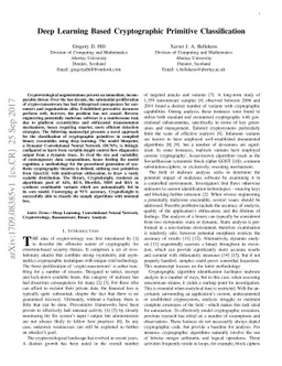 Deep Learning Based Cryptographic Primitive Classification