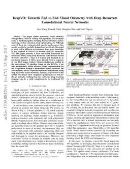DeepVO: Towards End-to-End Visual Odometry with Deep Recurrent
  Convolutional Neural Networks