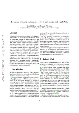 Learning to Label Affordances from Simulated and Real Data