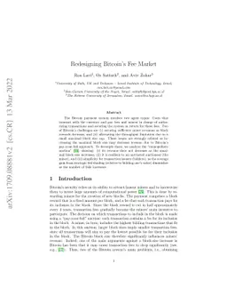 Redesigning Bitcoin's fee market