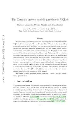 The Gaussian process modelling module in UQLab