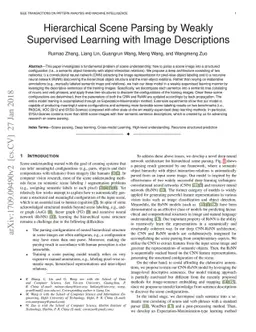 Hierarchical Scene Parsing by Weakly Supervised Learning with Image
  Descriptions