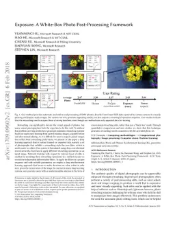 Exposure: A White-Box Photo Post-Processing Framework