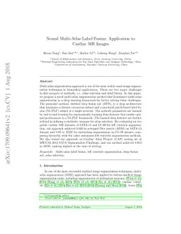 Neural Multi-Atlas Label Fusion: Application to Cardiac MR Images