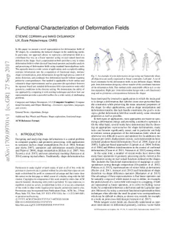 Functional Characterization of Deformation Fields