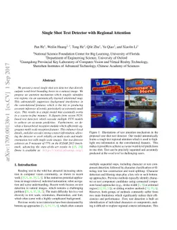 Single Shot Text Detector with Regional Attention