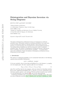 Disintegration and Bayesian Inversion via String Diagrams