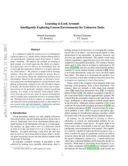 Learning to Look Around: Intelligently Exploring Unseen Environments for
  Unknown Tasks