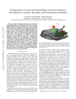 3D Registration of Aerial and Ground Robots for Disaster Response: An
  Evaluation of Features, Descriptors, and Transformation Estimation