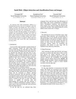 Sushi Dish - Object detection and classification from real images