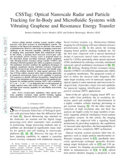 CSSTag: Optical Nanoscale Radar and Particle Tracking for In-Body and
  Microfluidic Systems with Vibrating Graphene and Resonance Energy Transfer