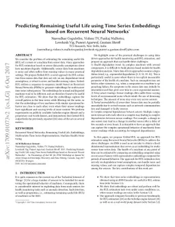Predicting Remaining Useful Life using Time Series Embeddings based on
  Recurrent Neural Networks