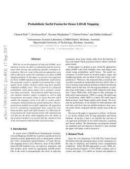 Probabilistic Surfel Fusion for Dense LiDAR Mapping