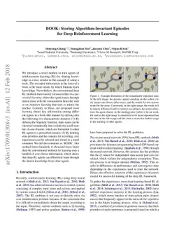 BOOK: Storing Algorithm-Invariant Episodes for Deep Reinforcement
  Learning