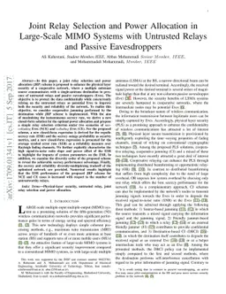 Joint Relay Selection and Power Allocation in Large-Scale MIMO Systems
  with Untrusted Relays and Passive Eavesdroppers