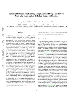 Dynamic Multiscale Tree Learning Using Ensemble Strong Classifiers for
  Multi-label Segmentation of Medical Images with Lesions